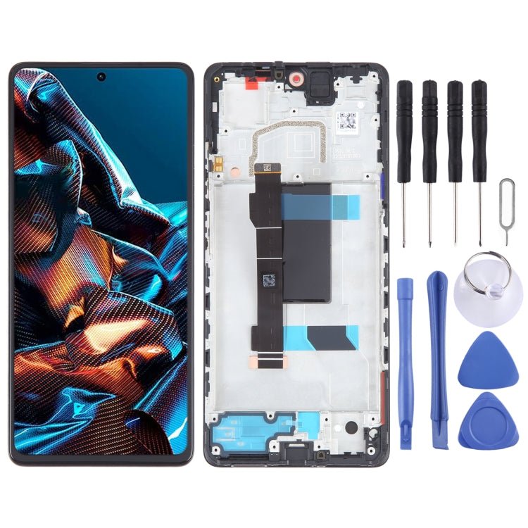 OLED Material LCD Screen For Digitizer Full Assembly with Frame, For Xiaomi Redmi Note 11 4G, For Xiaomi Poco M4 Pro 4G, For Xiaomi Redmi Note 11S 4G, For Xiaomi Redmi Note 10 Pro 4G, For Xiaomi Redmi Note 10 Pro Max, For Xiaomi Redmi Note 10 Pro India... - ORIWHIZ