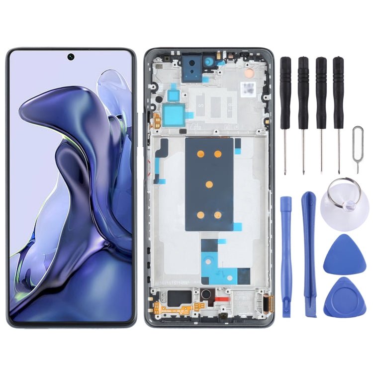 OLED Material Original LCD Screen and Digitizer Full Assembly with Frame for Xiaomi Mi 11T / 11T Pro, For Xiaomi Mi 11T / 11T Pro(Original) - ORIWHIZ