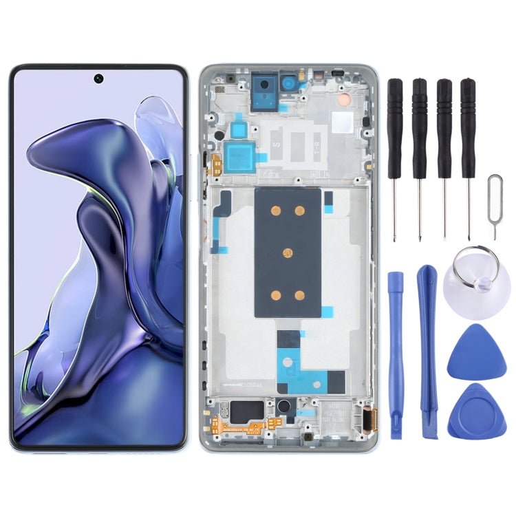 OLED Material Original LCD Screen and Digitizer Full Assembly with Frame for Xiaomi Mi 11T / 11T Pro, For Xiaomi Mi 11T / 11T Pro(Original) - ORIWHIZ