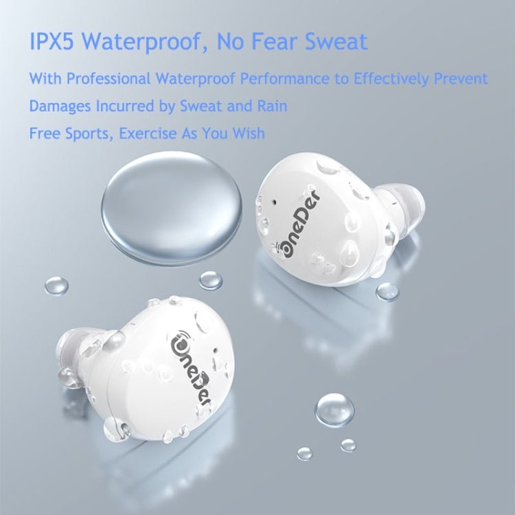 OneDer W12 Wireless Earphone with Waterproof IPX5 HD Stereo Sound TWS Bluetooth Earphone - ORIWHIZ