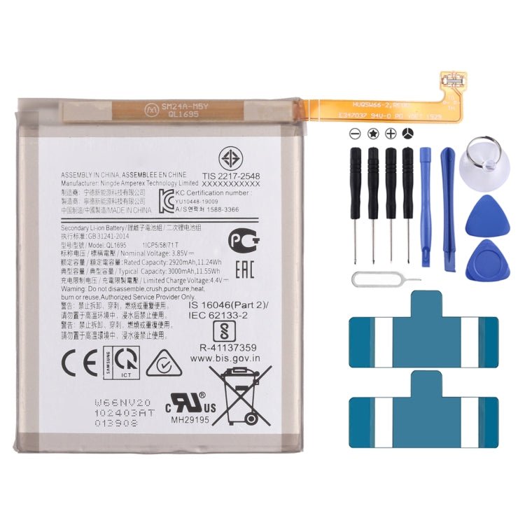 Original 3000mAh QL1695 for Samsung Galaxy A01 SM - A015 Li - ion Battery Replacement, For Samsung Galaxy A01 - ORIWHIZ