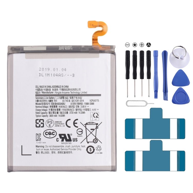 Original 3800mAh EB - BA920ABU Li - ion Battery Replacement for Samsung Galaxy A9 2018 SM - A920 / A9 Star Pro / A9s, For Samsung Galaxy A9 2018 - ORIWHIZ