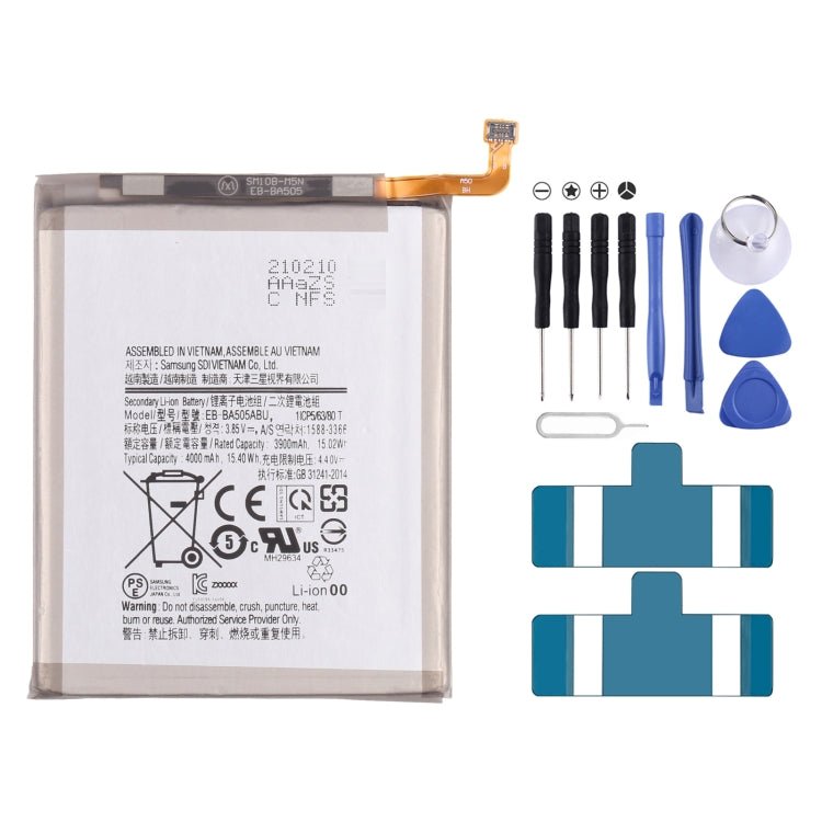 Original 4000mAh EB - BA505ABN Li - ion Battery Replacement for Samsung Galaxy A50 SM - A505/A30 SM - A305/A30S SM - A307/ASM - A205, For Samsung Galaxy A50 - ORIWHIZ