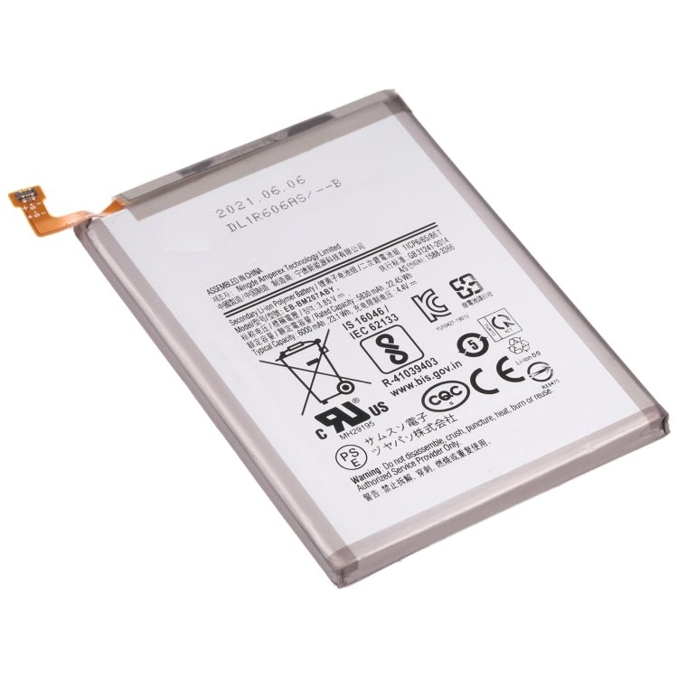 Original 6000mAh EB - BM207ABY Li - ion Battery Replacement for Samsung Galaxy M30s SM - M307/M21 SM - M215/M31 SM - M315, For Samsung Galaxy M30s - ORIWHIZ