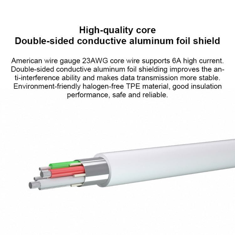 Original Huawei CC790 USB Type - A to USB - C / Type - C Interface 6A Data Cable, Cable Length: 1m - ORIWHIZ