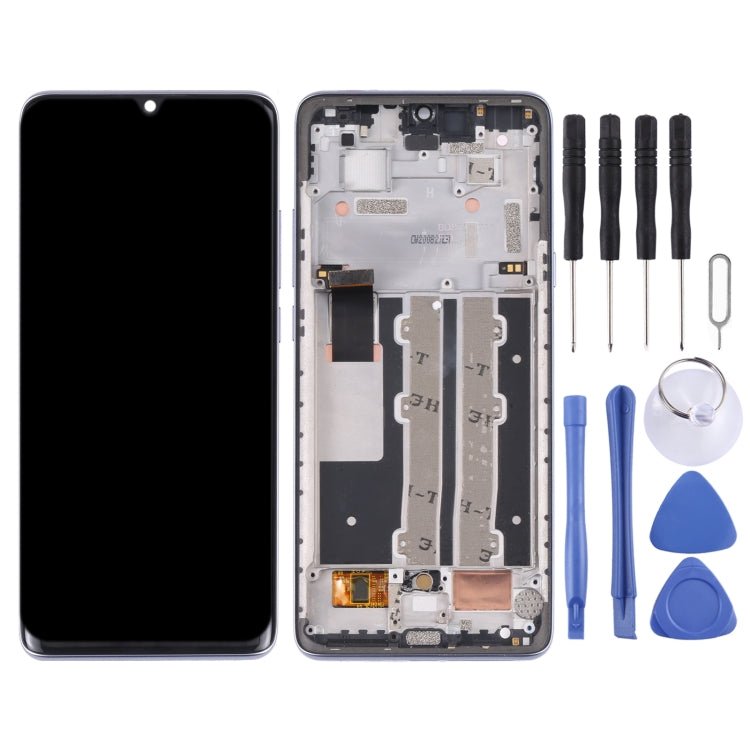 Original LCD Screen and Digitizer Full Assembly with Frame for TCL 10 Plus, For TCL 10 Plus(Purple), For TCL 10 Plus(Original) - ORIWHIZ