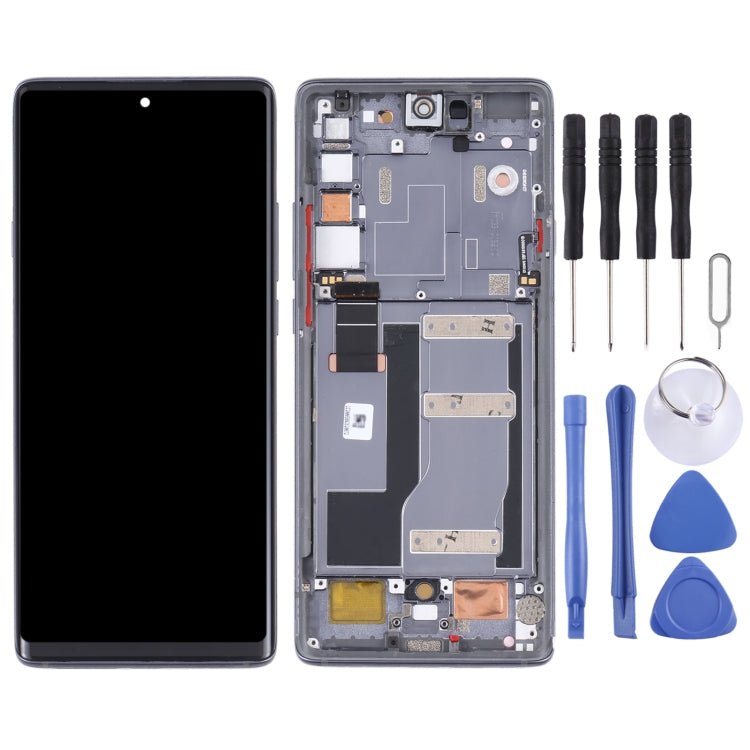 Original LCD Screen and Digitizer Full Assembly with Frame for TCL 20 Pro 5G T810H, For TCL 20 Pro 5G(Original) - ORIWHIZ