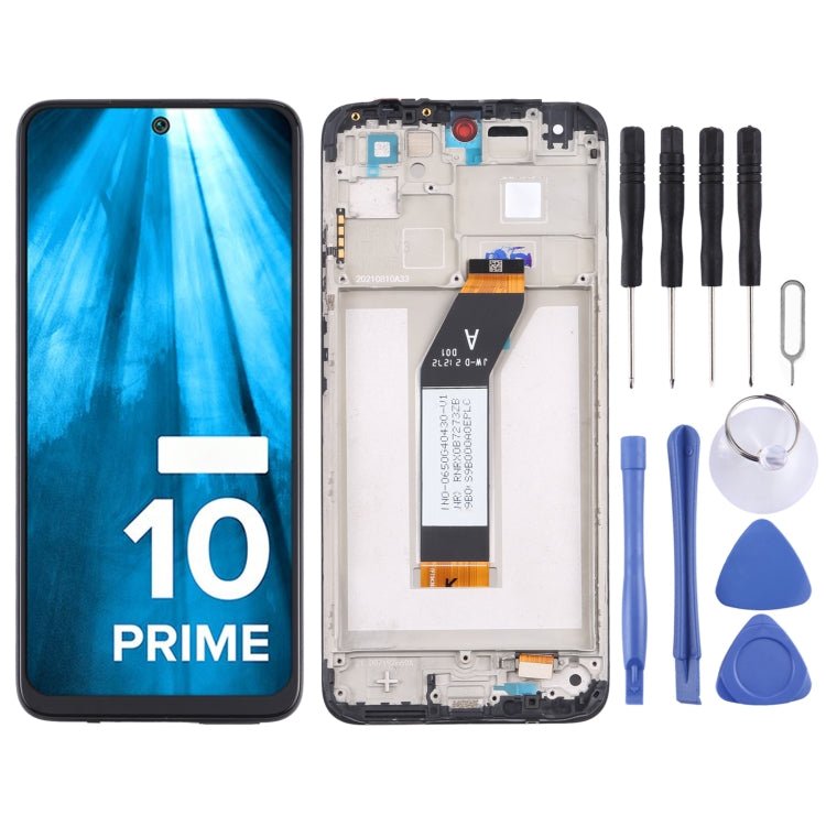 Original LCD Screen and Digitizer Full Assembly with Frame For Xiaomi Redmi 10 Prime, For Xiaomi Redmi 10 Prime - ORIWHIZ