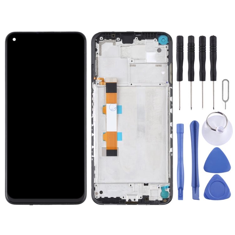 Original LCD Screen and Digitizer Full Assembly With Frame for Xiaomi Redmi Note 9 5G / Redmi Note 9T 5G M2007J22C, For Xiaomi Redmi Note 9 5G (Original) - ORIWHIZ
