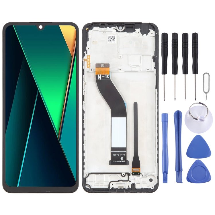 Original LCD Screen Digitizer Full Assembly with Frame, For Xiaomi Redmi A3 Pro, For Xiaomi Poco C75, For Xiaomi Redmi 14R, For Xiaomi Redmi 14C 4G - ORIWHIZ