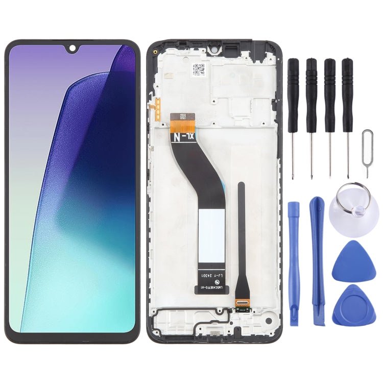 Original LCD Screen Digitizer Full Assembly with Frame, For Xiaomi Redmi A3 Pro, For Xiaomi Poco C75, For Xiaomi Redmi 14R, For Xiaomi Redmi 14C 4G - ORIWHIZ