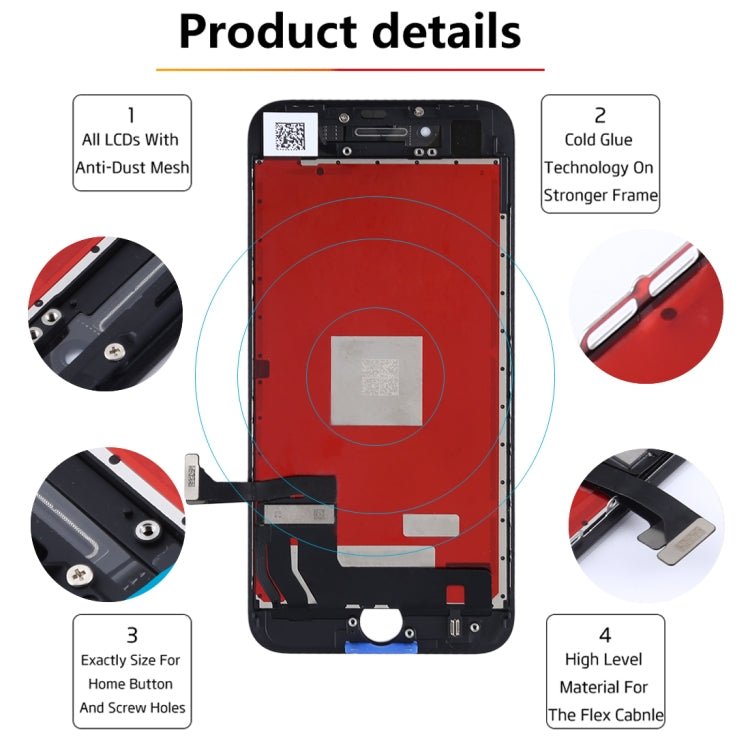 Original LCD Screen for iPhone 8, i8 Original White, i8 Original Black - ORIWHIZ