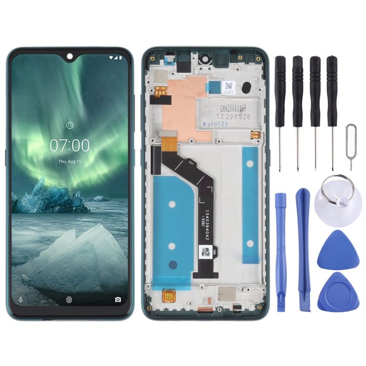 Original LCD Screen For Nokia 7.2 / 6.2 Digitizer Full Assembly with Frame, For Nokia 7.2 / 6.2 - ORIWHIZ