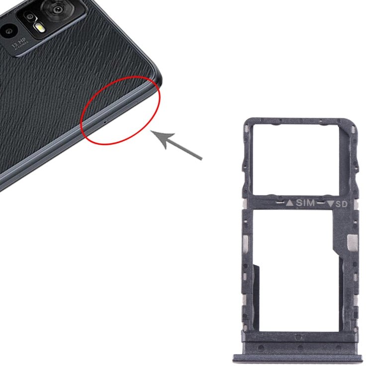 Original SIM + Micro SD Card Tray, For TCL 40 XE, For TCL 40 SE, For TCL 40 R - ORIWHIZ