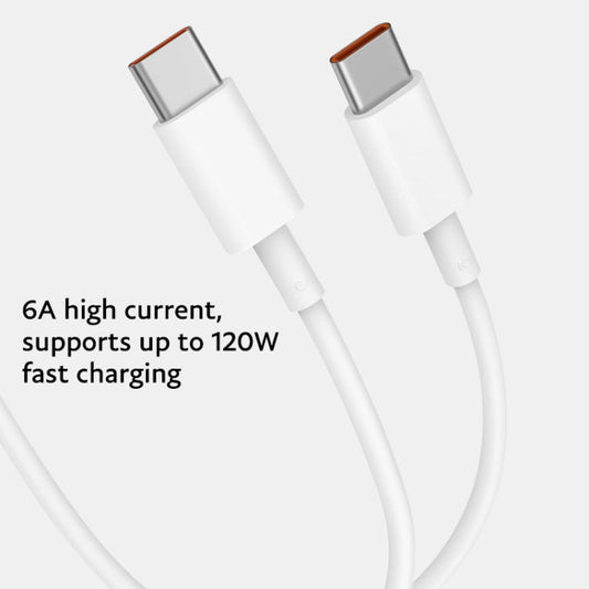 Original Xiaomi 6A USB - C / Type - C to USB - C / Type - C Fast Charging Data Cable, Length: 1m, 6A Length: 1m - ORIWHIZ
