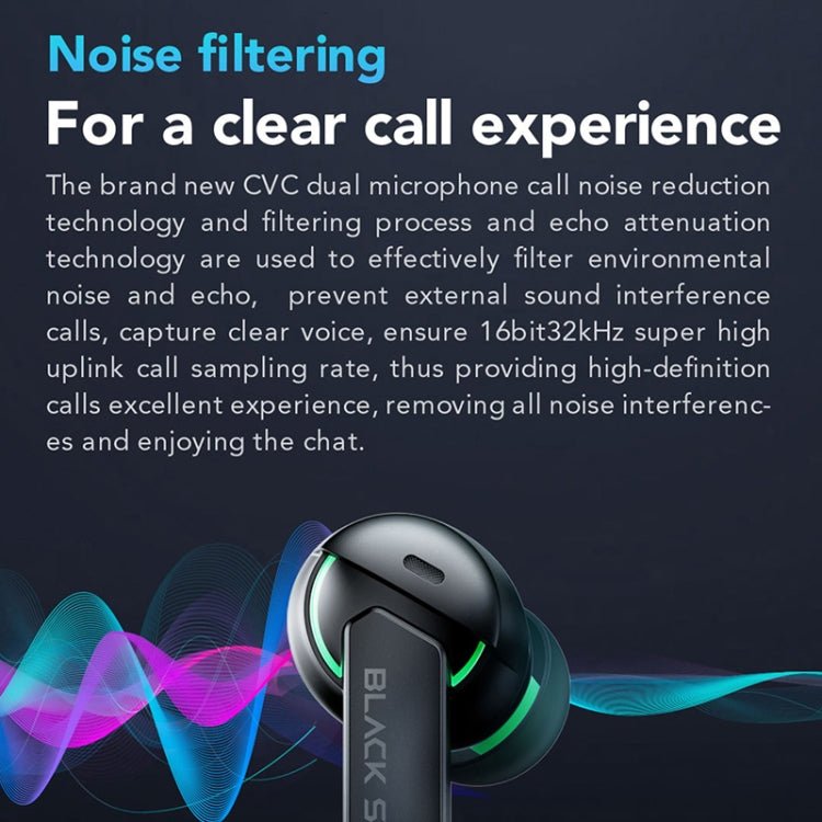 Original Xiaomi Black Shark Noise Reduction True Wireless Bluetooth Earphone - ORIWHIZ