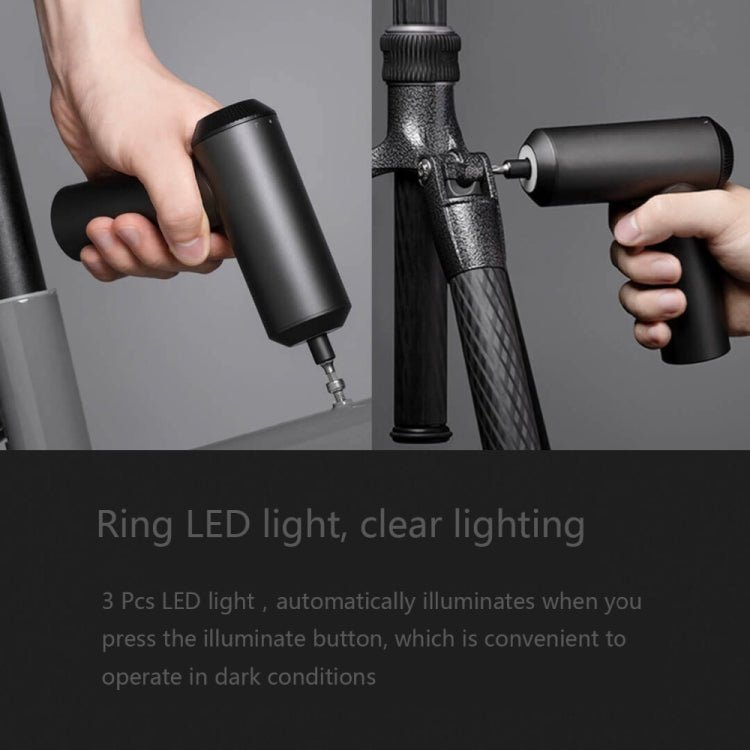 Original Xiaomi Mijia Cordless Rechargeable Screwdriver With 12 PCS S2 Screw Bits, With 12 PCS S2 Screw - ORIWHIZ