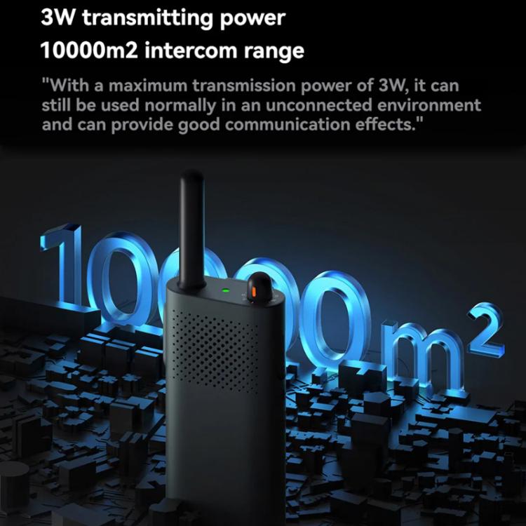 Original Xiaomi Walkie Talkie 3 Chat Version Support 1 - 5km Intercom Distance, APP Writing Frequency, Walkie Talkie 3 Chat Version - ORIWHIZConsumer ElectronicsHandheld Walkie TalkieWalkie Talkie