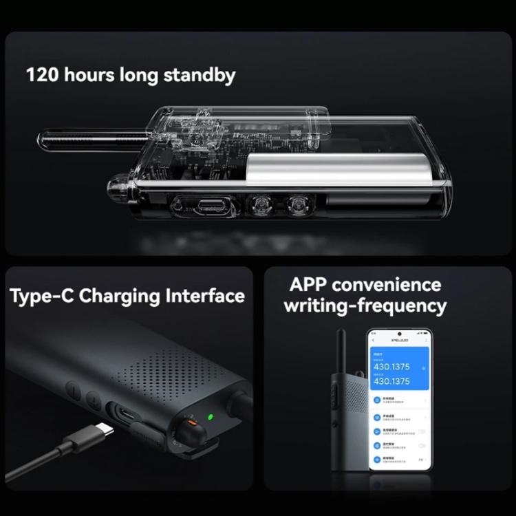 Original Xiaomi Walkie Talkie 3 Chat Version Support 1 - 5km Intercom Distance, APP Writing Frequency, Walkie Talkie 3 Chat Version - ORIWHIZConsumer ElectronicsHandheld Walkie TalkieWalkie Talkie