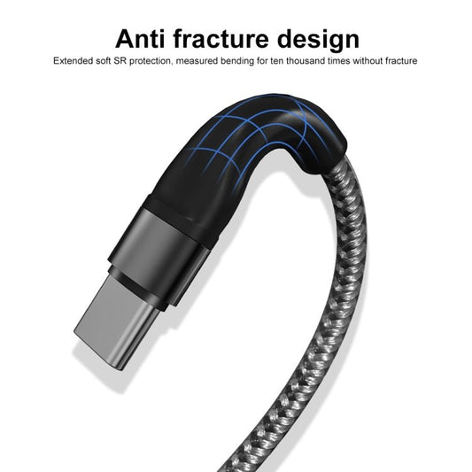 PD 60W USB - C / Type - C to USB - C / Type - C Fast Charging Nylon Braided Data Cable, 1m, 2m - ORIWHIZ