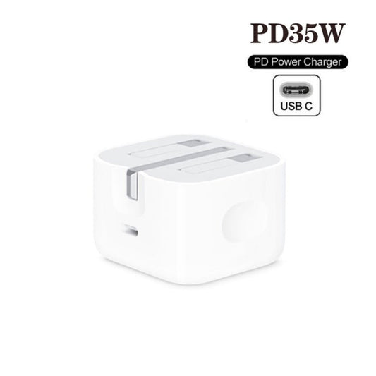 PD35W USB - C / Type - C Port Charger with 1m Type - C to Type - C Data Cable, UK Plug, UK Plug + Type - C Cable - ORIWHIZ