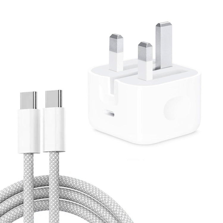 PD35W USB - C / Type - C Port Charger with 1m Type - C to Type - C Data Cable, UK Plug, UK Plug + Type - C Cable - ORIWHIZ
