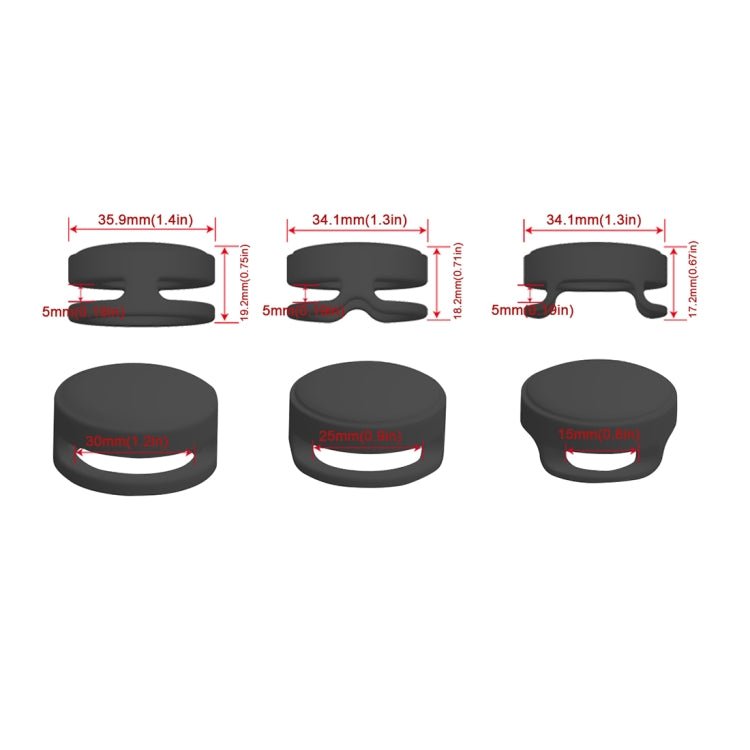 Pet Collar Anti - scratch Shockproof Silicone Case For AirTag, 35.9x35.9x19.2mm, 34.1x34.1x18.2mm - ORIWHIZ