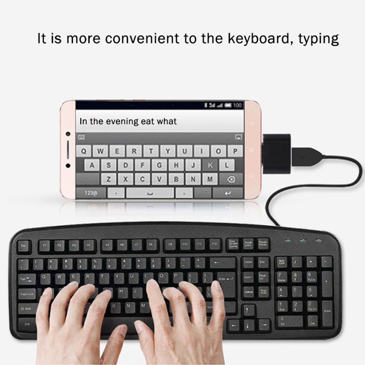 Plastic USB - C / Type - C Male to USB 2.0 Female OTG Data Transmission Charging Adapter - ORIWHIZ