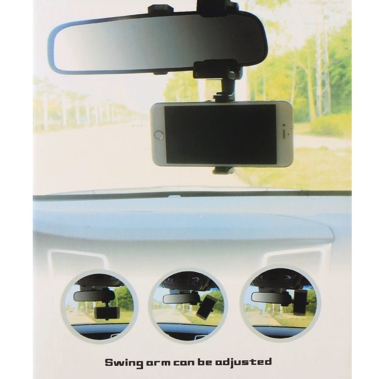 Portable Car Rearview Mirror Mobile Phone Bracket, Mirror Mobile Phone Bracket - ORIWHIZ
