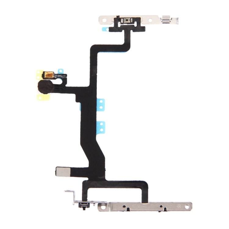 Power Button & Volume Button & Flashlight Flex Cable with Brackets for iPhone 6s , For iPhone 6s - ORIWHIZ