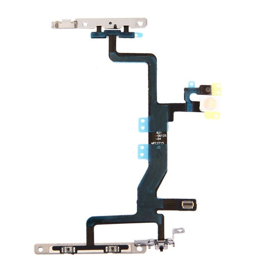 Power Button & Volume Button & Flashlight Flex Cable with Brackets for iPhone 6s , For iPhone 6s - ORIWHIZ