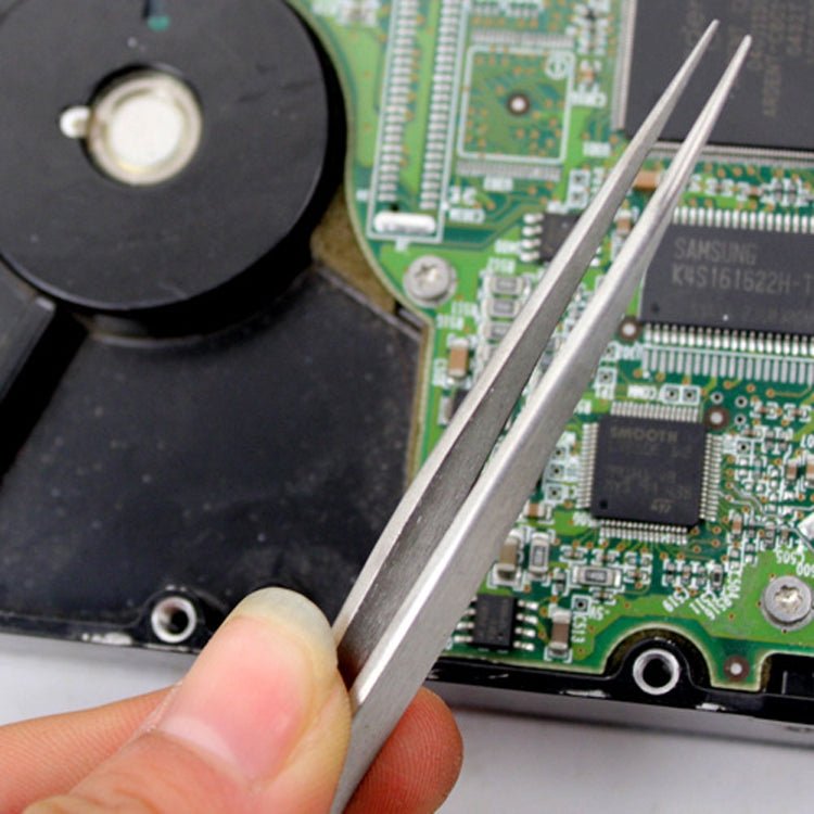 ProsKit 1PK - 105T Stainless Steel Anti - magnetic Tweezer Precision Straight Pointed Pincette 140mm - ORIWHIZ