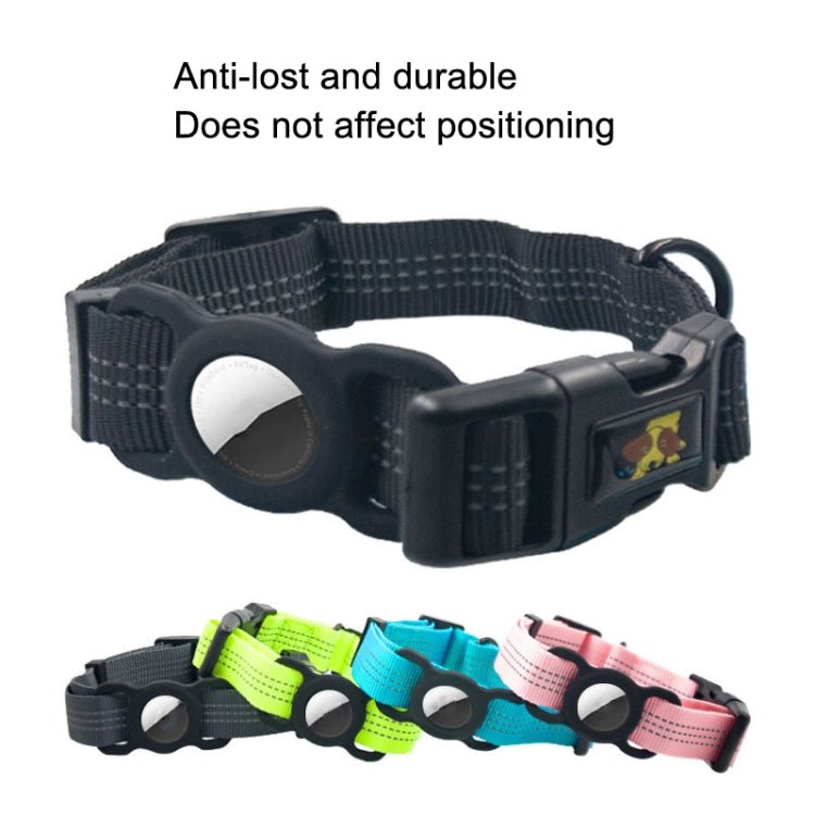 PUGGA GG1002 Polyester Pet Collars Dog GPS Device Protector Collar, Size:, M, L - ORIWHIZ