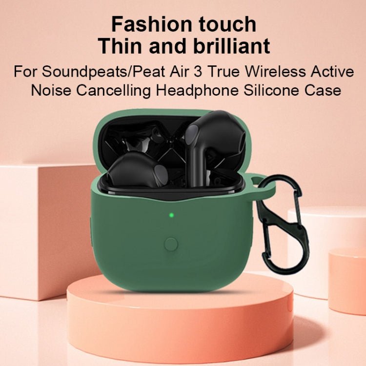 Pure Color Bluetooth Earphone Silicone Case, For SoundPEATS Air 3 - ORIWHIZ