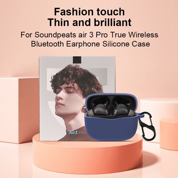 Pure Color Bluetooth Earphone Silicone Case, For SoundPEATS Air3 Pro - ORIWHIZ