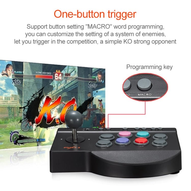 PXN PXN - 0082 Gladiator Street Machine Game Handle Rocker Controller for Nintendo Switch / PC / Android System / PS3 / PS4 / XboxOne, PXN - 0082 - ORIWHIZGamepadsNintendo AccessoriesPXN