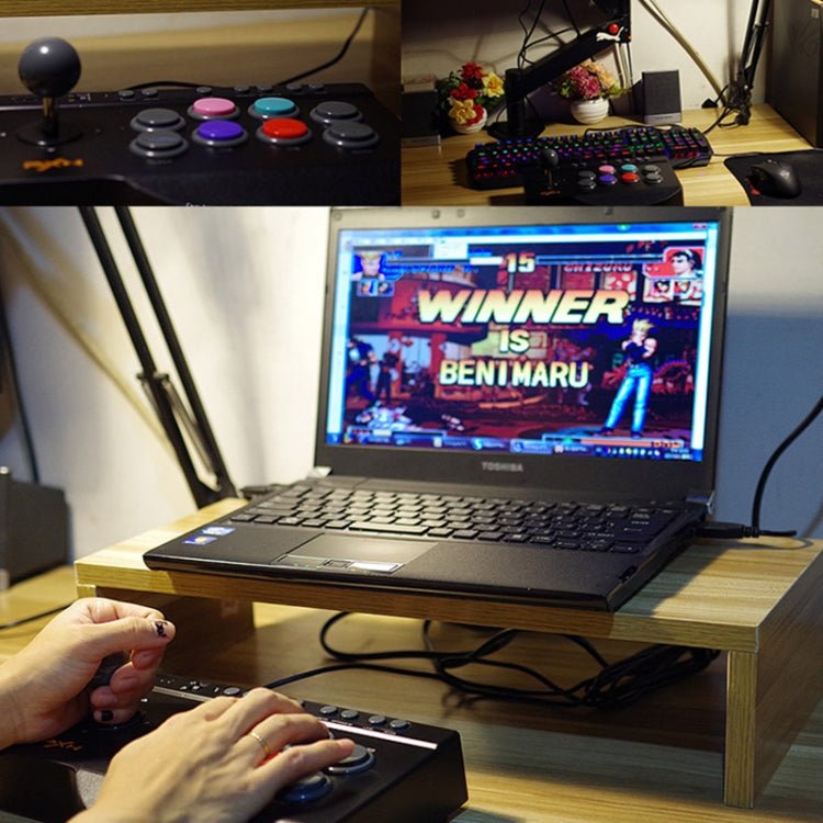 PXN PXN - 0082 Gladiator Street Machine Game Handle Rocker Controller for Nintendo Switch / PC / Android System / PS3 / PS4 / XboxOne, PXN - 0082 - ORIWHIZGamepadsNintendo AccessoriesPXN