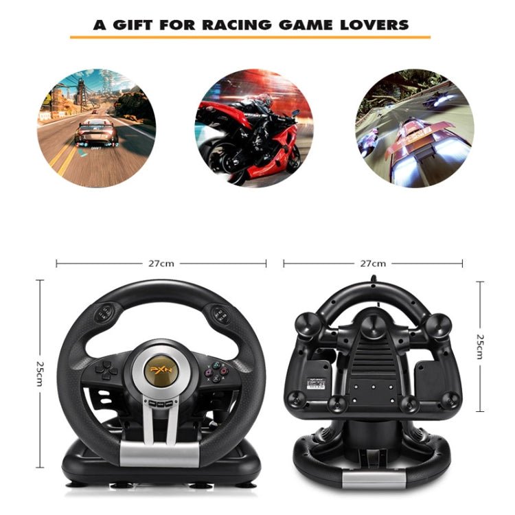 PXN - V3 Racing Game Steering Wheel for PC / PS3 / 4 / xbox one / switch, For PC / PS3 / 4 / xbox one / switch - ORIWHIZSony AccessoriesSony Accessories GamepadsToys & Hobbies