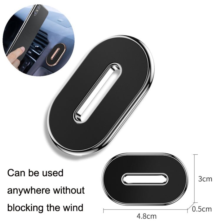 Q10 Car Dashboard Magnetic Suction Mini Mobile Phone Holder, Black, Silver, Gold - ORIWHIZ
