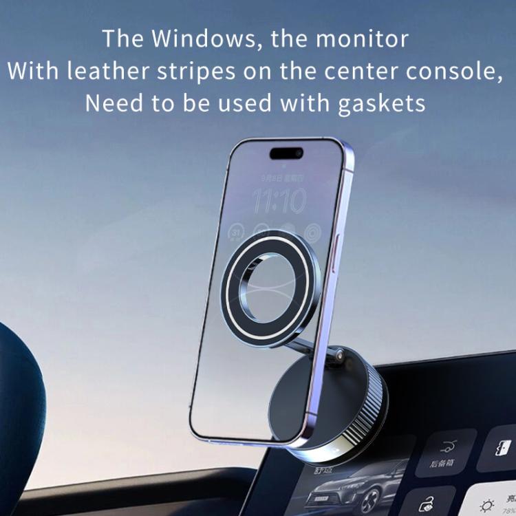 Q89 Foldable Vacuum MagSafe Magnetic Suction Cup Phone Holder, Q89(Black), Q89(Silver) - ORIWHIZ