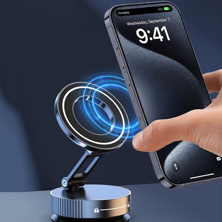 Q89 Foldable Vacuum MagSafe Magnetic Suction Cup Phone Holder, Q89(Black), Q89(Silver) - ORIWHIZ