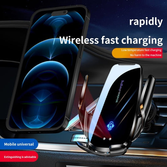 Q96 Car Wireless Charging Cell Phone Navigation Mount, Standard, Standard+Suction Cup - ORIWHIZ