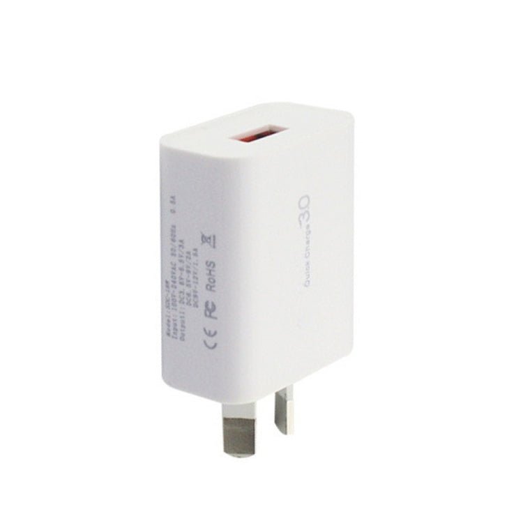 QC 3.0 18W 3A Single USB Interface Charger, AU Plug - ORIWHIZ