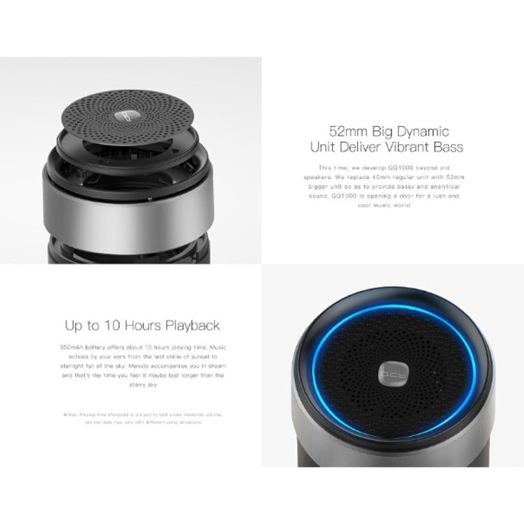 QCY BOX1 Portable Mini Speaker Wireless Music Metal V4.2 Bluetooth Loudspeakers - ORIWHIZ