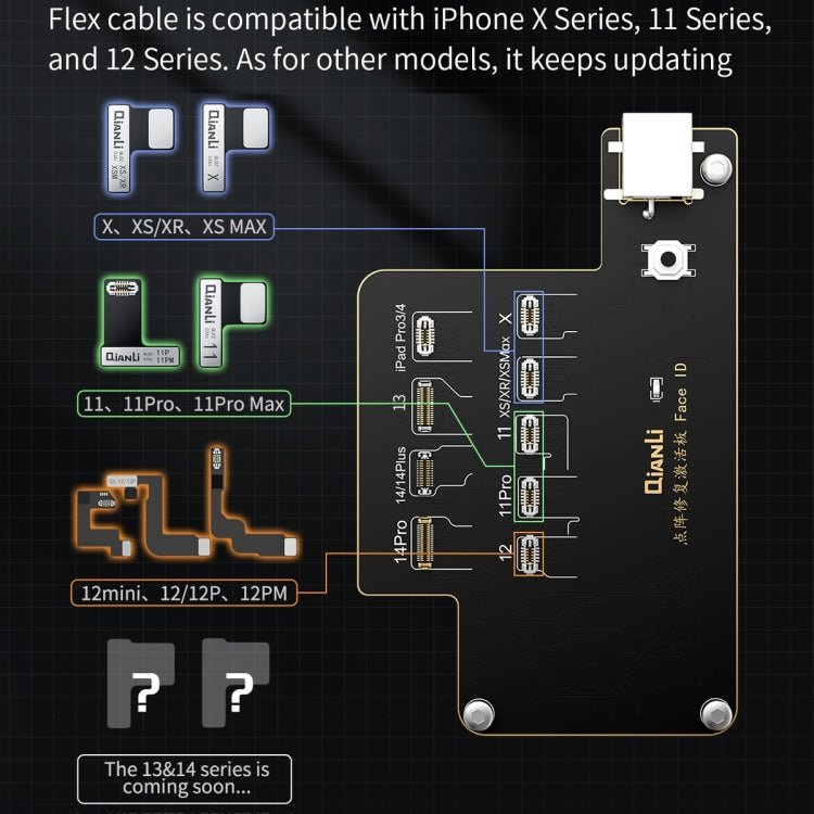 QianLi iCopy Plus Specialized Face ID Recovery and Activation Board for iPhone X to 14 Series, ID Recovery Activation Module - ORIWHIZ