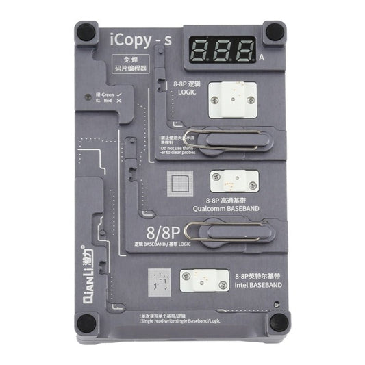 Qianli iCopy - S Double Sided Chip Test Stand 4 in1 Logic Baseband EEPROM Chip Non - removal For iPhone 7 / 7 Plus / 8 / 8 Plus, For iPhone 7 / 7 Plus / 8 / 8 Plus - ORIWHIZ