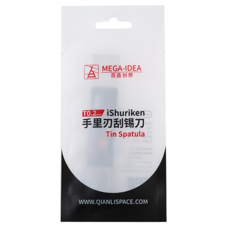 Qianli iShuriken T0.2mm Solder Paster Scraping Tin Knife Wear - resistant Bevel, Bevel - ORIWHIZ