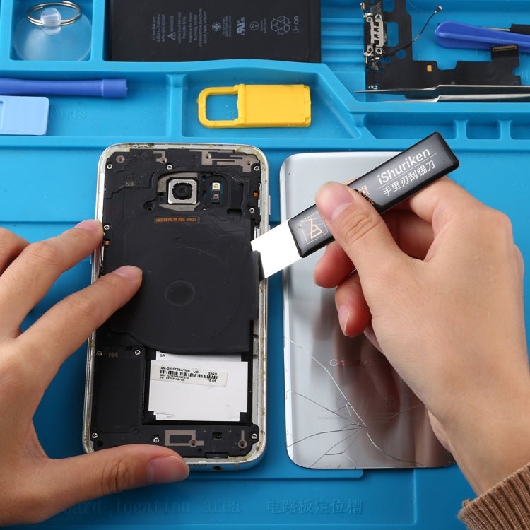 Qianli iShuriken T0.2mm Solder Paster Scraping Tin Knife Wear - resistant Flat Mouth, Flat Mouth - ORIWHIZ