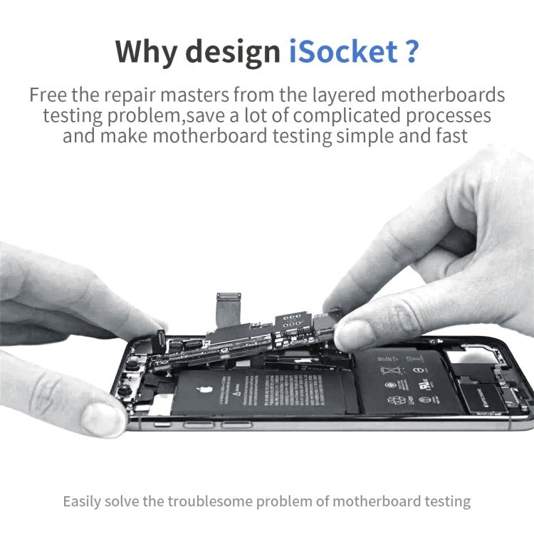 QianLi iSocket Series 8 in 1 Motherboard Layered Test Stand For iPhone 15 Series, QianLi iSocket Series For iPhone 15 Series - ORIWHIZ