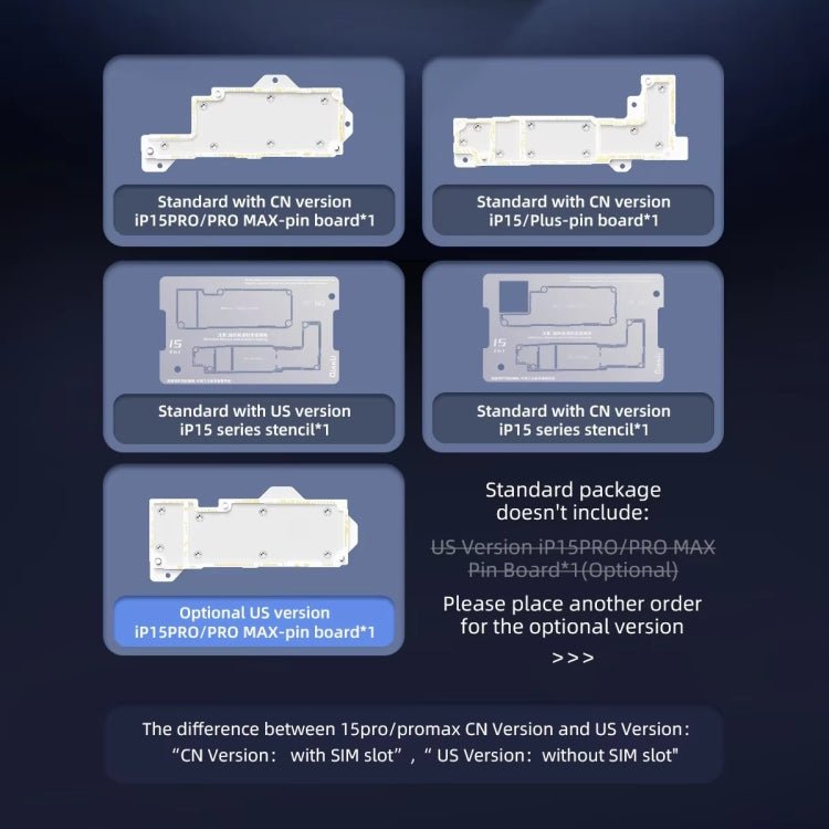 QianLi iSocket Series 8 in 1 Motherboard Layered Test Stand For iPhone 15 Series, QianLi iSocket Series For iPhone 15 Series - ORIWHIZ